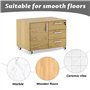 Zikenis 12 pièces petites roulettes en caoutchouc 12 mm pour meubles,petites roulettes fixes,oulettes pour Meubles,mini-roulette