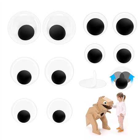 Quuylin 10 Pièces Grand Yeux Autocollants