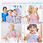 Tablier PeintureEnfant, 2 Pièces Tablier enfant Imperméable, Blouse Peinture Enfant 7-13 Ans, Tablier Enfant Cuisine avec Poche,