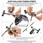 Sprifityy Jeu d’Outils chaîne vélo,Pince de Verrouillage de chaîne de vélo, pour Outils de chaîne de vélo à 6-12 Compartiments, 