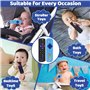 Zikenis 2 Pièces Anneau Dentition Bebe Silicone,Anneau Dentition Bebe,avec Attache-sucette et Boutons Pussible,jouet de bain en 