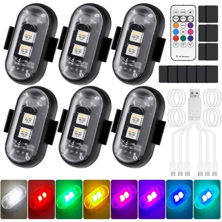 Pavlleen Lot de 6 Lumières Stroboscopiques pour Drone