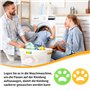 Lot de 4 attrape-poils en silicone pour enlever les poils des animaux domestiques dans le sèche-linge et la machine à laver