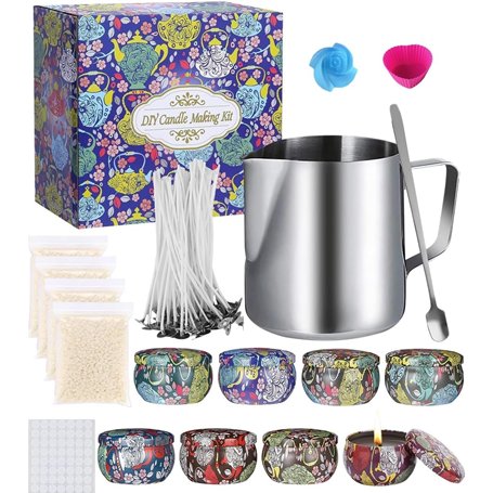 Meilo Coffret Cadeau Kit de Fabrication de Bougies