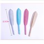 10 pièces Stylos Fantaisie Forme de Plume Stylos à Bille à Encre Liquide à Séchage Rapide Stylo Plume en Plastique pour Fille et