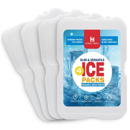 Hometimes Lot de 4 blocs réfrigérants pour sac isotherme