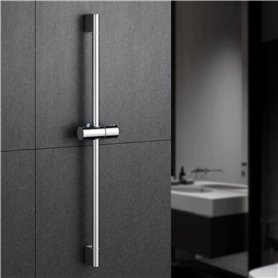 MORADO Barre de Douche avec Support de pommeau de Douche réglable en Acier Inoxydable 70cm