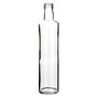 gouveo Lot de 12 bouteilles en verre 500 ml Dorica transparent avec bouchon à vis argenté - bouteille vide 0,5 l à remplir - bou