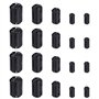 KBNIAN 20 PCS Anneau Ferrite Antiparasite Magnétique Core Noyau Ferrite de Nickel-Zinc Diamètre Intérieur 3/5 / 7/9 / 13 mm Filt