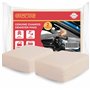 GADLANE Éponge Antibuee Voiture en Peau De Chamois Voiture Désembuer Fenêtre en Verre De Miroirs De Pare-Brise 12cm x 10cm x 4cm