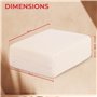 GADLANE Éponge Antibuee Voiture en Peau De Chamois Voiture Désembuer Fenêtre en Verre De Miroirs De Pare-Brise 12cm x 10cm x 4cm