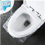 Coriver Lot de 100 Housses de siège de Toilette jetables, Emballage Individuel Housse de siège de Pot antibactérien portative Ho