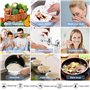 DECARETA 2 PCS Robinet de Cuisine,Robinet Salle de Bain Prévenir les Éclaboussures Mitigeur Lavabo en Cuivre Chormé avec plage d