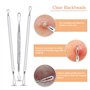 LenEurest Acier Inoxydable Blackhead Remover - Extracteur De Point Noir à Tendance Acnéique Comédons Pour La Peau