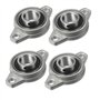 Xnrtop KFL003 Lot de 4 roulements à bride auto-alignant en alliage de zinc 17 mm