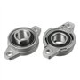 Xnrtop KFL003 Lot de 4 roulements à bride auto-alignant en alliage de zinc 17 mm
