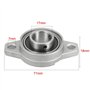 Xnrtop KFL003 Lot de 4 roulements à bride auto-alignant en alliage de zinc 17 mm