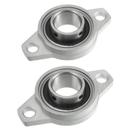 Xnrtop KFL005 Lot de 2 roulements à bride auto-alignant en alliage de zinc 25 mm