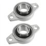 Xnrtop KFL005 Lot de 2 roulements à bride auto-alignant en alliage de zinc 25 mm