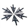 Namvo 6 pièces en Acier Inoxydable flèche de Poisson en métal tir à l'arc Broadheads 100Grain Traditionnel de Chasse en Plein ai