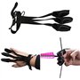 Namvo Gants de tir à l'arc 3 doigts en cuir Gants de protection pour tir à l'arc Équipement de protection Convient pour le tir à