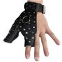 Namvo Gants de protection pour tir à l'arc - Pleins en acier - Mezzanine - Cuir de vachette - Superfine - Slingshot - Fish Shoot
