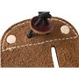 Namvo Doigts en cuir de vache pour tir à l'arc - Pour arc recourbé, chasse, doigts de protection - Marron