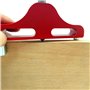 Jauge de marquage Center Finder Line Scriber Center en alliage d'aluminium pour le travail du bois Rouge 95 mm