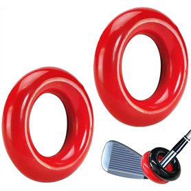Namvo Lot de 2 anneaux de balançoire lestés pour club de golf - Poids rond - Durable - Échauffement des muscles - Outil de poids