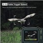 COOLIFE Caméra de Chasse 4K 48MP Vision Nocturne 35m Vitesse de Déclenchement 0.1s Infrarouge 46 pcs Low Glow IR LEDs Nocturne a