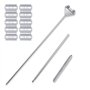 FRAKS 65cm Extensible Acier Inoxydable Nettoyeurs d'algues Réservoir Poisson Aquarium Grattoir Nettoyeur avec 10 Lames