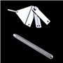 FRAKS 65cm Extensible Acier Inoxydable Nettoyeurs d'algues Réservoir Poisson Aquarium Grattoir Nettoyeur avec 10 Lames