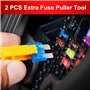 Assortiment de 306 fusibles à lame standard et mini et profil bas Mini-2 A 5 A 7,5 A 10 A 15 A 20 A 25 A 30 A 35 A avec extracte