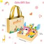 RXYYOS 4Pcs Bébé Poignet et Chaussettes Hochet Jouets Ensemble Poignet de Bell Strap hochets et Chaussettes Pied Finder Animal B