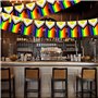 Ensemble de décorations de fierté – 12 pièces d'accessoires gay LGBTQ de décoration avec drapeau de fierté de 1,5 x 0,9 m, 10 pe
