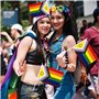 Ensemble de décorations de fierté – 12 pièces d'accessoires gay LGBTQ de décoration avec drapeau de fierté de 1,5 x 0,9 m, 10 pe