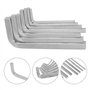 Cloudpower Lot de 7 clés à tête carrée en acier au chrome vanadium, taille 3 mm, 10 mm, pour vis carrées