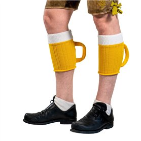 Wadlmaß Original Chaussettes à bière bavaroise avec poignée