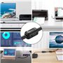 Dreamtop 20 Pcs Ferrite Antiparasite, 5 Valeurs Ferrite 3,5 mm 5 mm 7 mm 9 mm 13 mm, Noir Clip-on Ferrite Ring Core Antiparasite