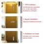 Loquet Porte,Boulons de Porte 6 Pièces Targette en Acier, Boulon à Glissière Avec des Vis,Boulons de Verrouillage de Porte, Loqu