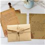 Papier à Lettre,Papiers et Papeterie,24 Pièces Papier Vintage,Papier à Lettres Vintage Papier Kraft Papier à Lettre Vintage et E