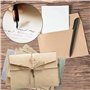 Papier à Lettre,Papiers et Papeterie,24 Pièces Papier Vintage,Papier à Lettres Vintage Papier Kraft Papier à Lettre Vintage et E