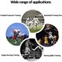 Kit d'entraînement de football - Échelle de coordination de 6 m et 12 cônes à disque, parasol de résistance et 4 barres en acier