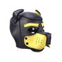 SIUNRIYO Costume de Fête d'halloween Masque intégral pour Chien et Chiot Tête Pleine avec Oreilles 10 Couleurs (Noir+Jaune)