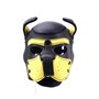 SIUNRIYO Costume de Fête d'halloween Masque intégral pour Chien et Chiot Tête Pleine avec Oreilles 10 Couleurs (Noir+Jaune)