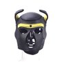 SIUNRIYO Costume de Fête d'halloween Masque intégral pour Chien et Chiot Tête Pleine avec Oreilles 10 Couleurs (Noir+Jaune)