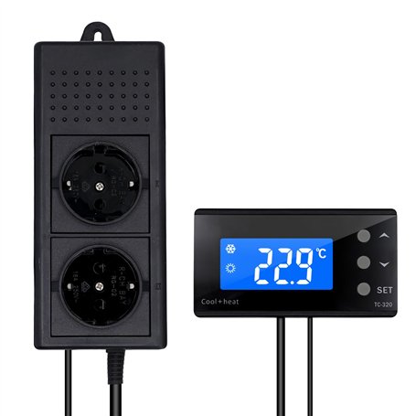 RéGulateur de TempéRature Thermostat Digital Avec Sonde NTC 220V Pour Chauffage Refroidissement RéGulateur de TempéRature Pour A