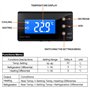 RéGulateur de TempéRature Thermostat Digital Avec Sonde NTC 220V Pour Chauffage Refroidissement RéGulateur de TempéRature Pour A
