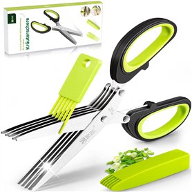Ciseaux de Cuisine à 5 Lames en Acier Inoxydable