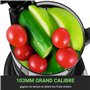 AMZCHEF Extracteur de jus avec 2 filtres brevetés NON obstruants pour les fruits et légumes mous et durs avec un rendement élevé